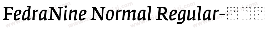FedraNine Normal Regular字体转换